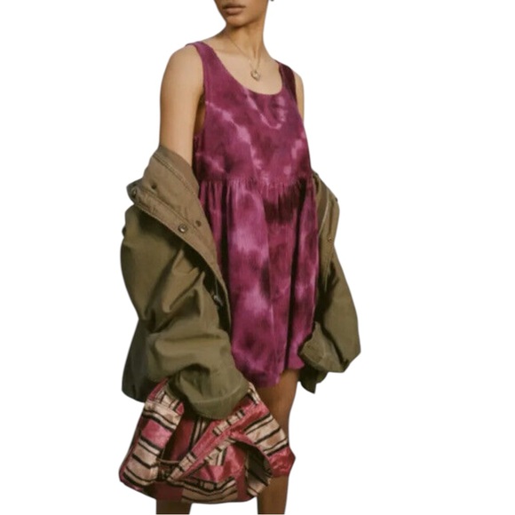 Kimchi Blue Tops - New UO‎ Kimchi Blue Tie Dye Babydoll Corduroy Dress S